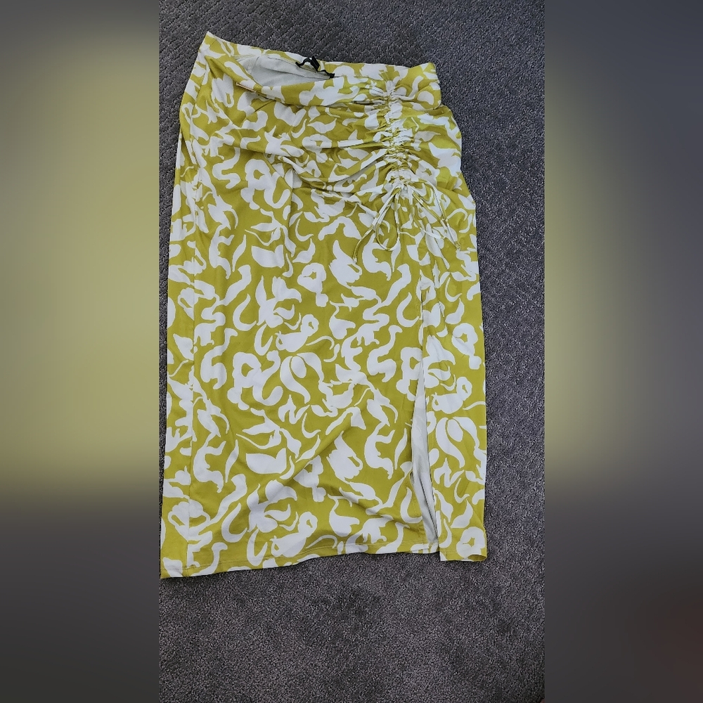 Marc New York Yellow and White Skirt
